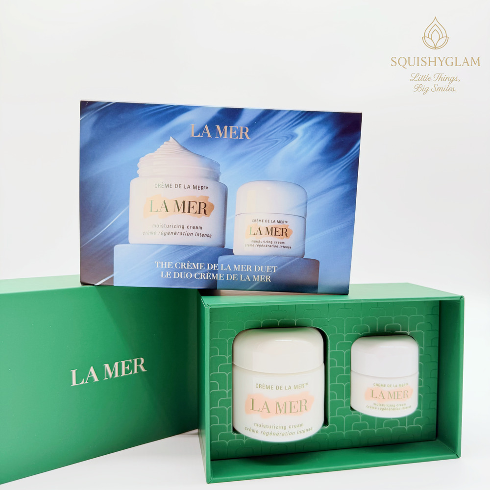 La Mer Creme de la Mer Set 2oz 0.5oz Duo $490 Value Exp 2028 Free Shipping